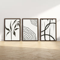 Framed Canvas Set | Walnut