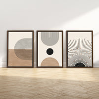 Framed Canvas Set | Walnut